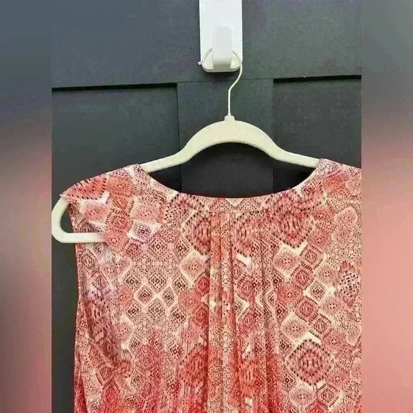 NYDJ Pintuck Floral Sleeveless Blouse Size Small - Picture 9 of 11